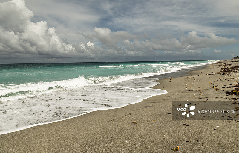 海滩，朱诺海滩，佛罗里达州，美国，USA图片素材