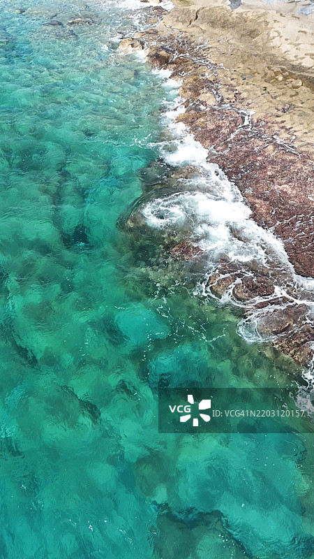 海洋的鸟瞰图图片素材