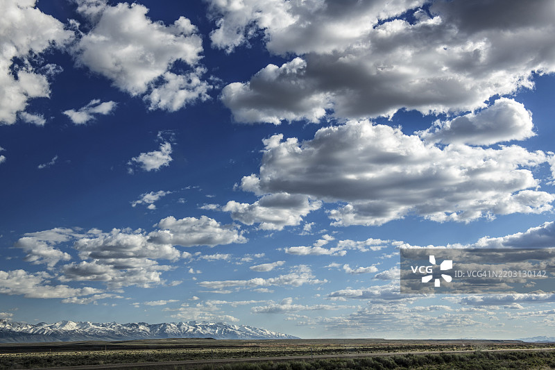 鲁比山脉，托伊亚比国家森林，内华达州埃尔科，美国，北美图片素材