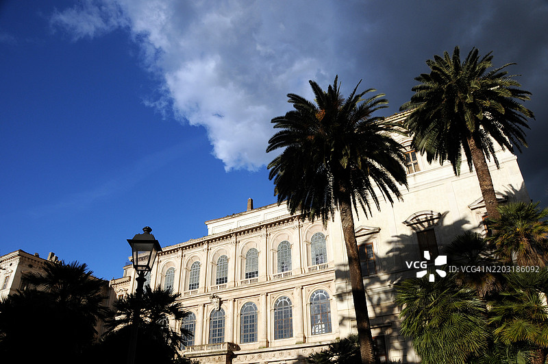 贝尔贝里尼宫外立面 - 罗马图片素材