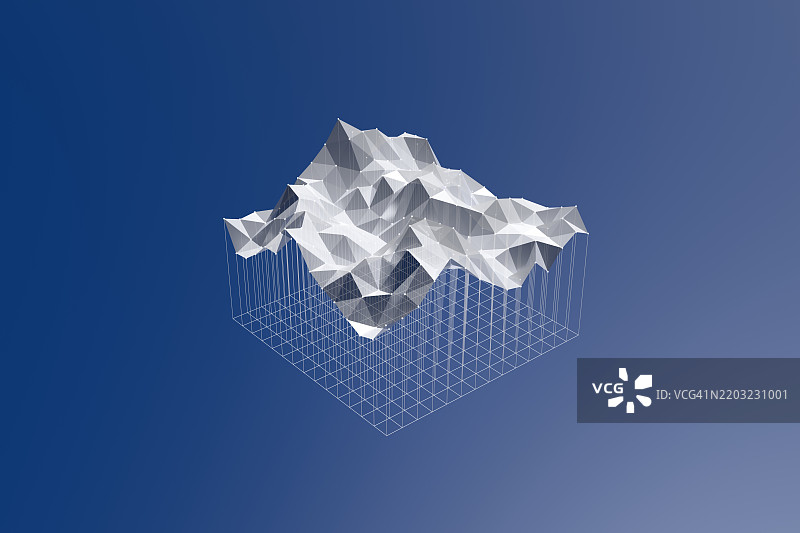 光束表面网格投影图片素材