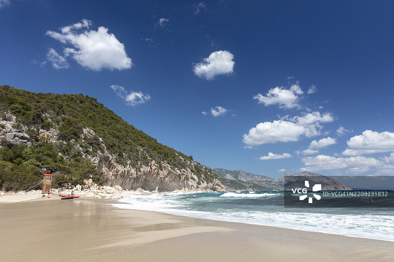 撒丁岛的卡拉卢纳海滩图片素材