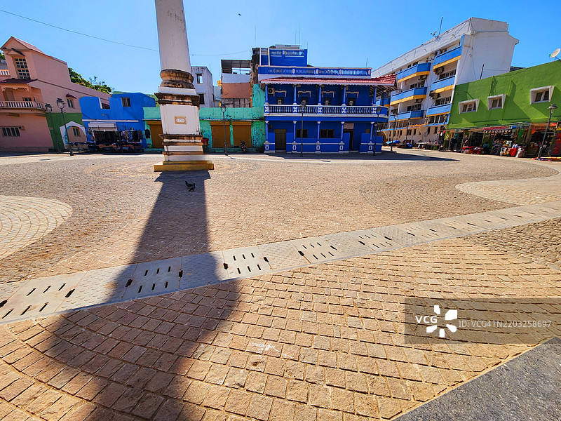 迪乌市场中心，古吉拉特邦的海滨小镇图片素材