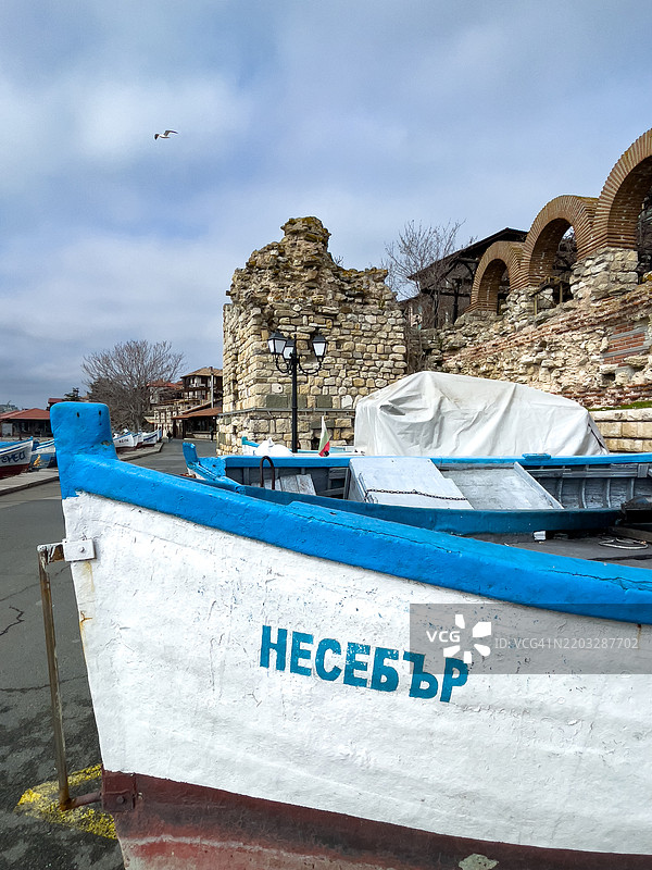 美丽而历史悠久的黑海内塞巴尔图片素材