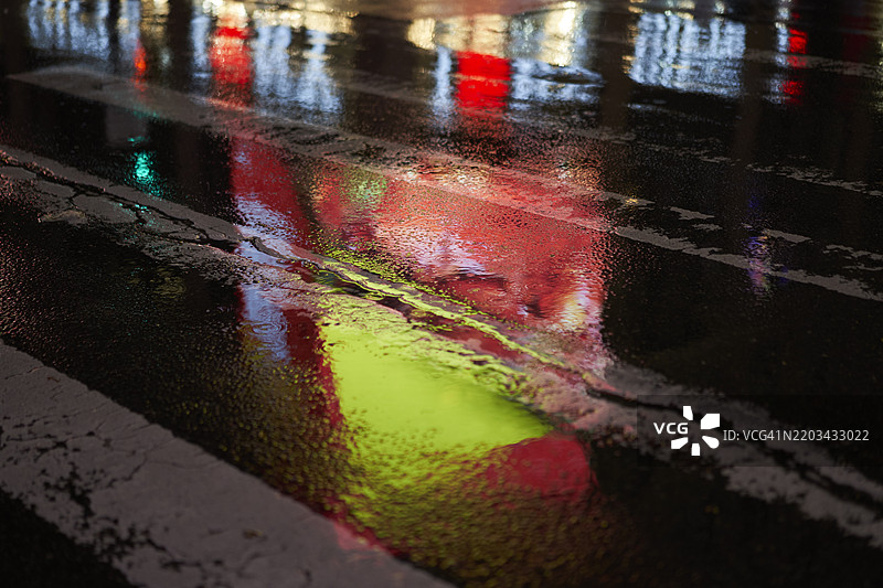 雨中的时代广场倒影 04图片素材