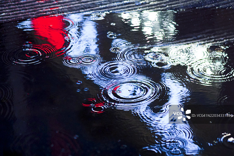 雨中的时代广场倒影 14图片素材