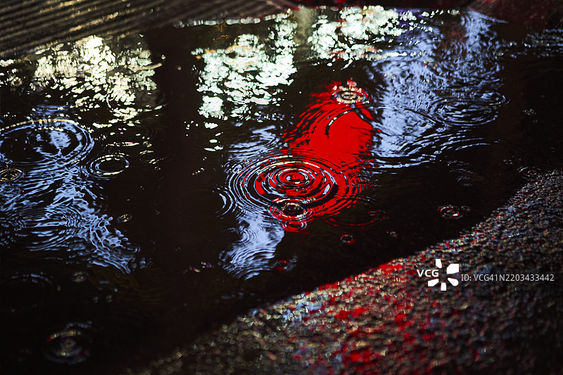 雨中的时代广场倒影 22图片素材