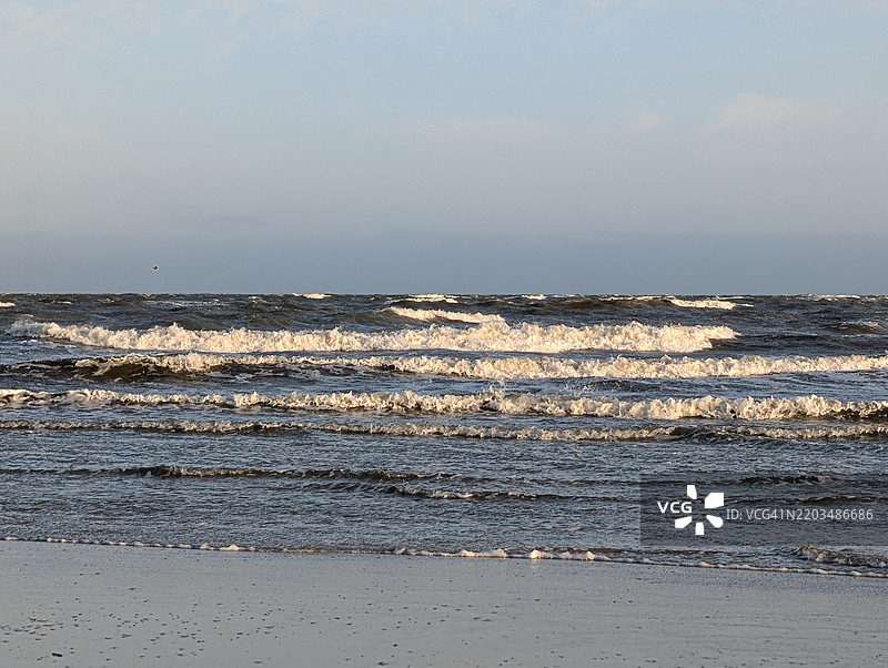 乔治亚州查塔姆县的海洋与天空的美丽景色图片素材
