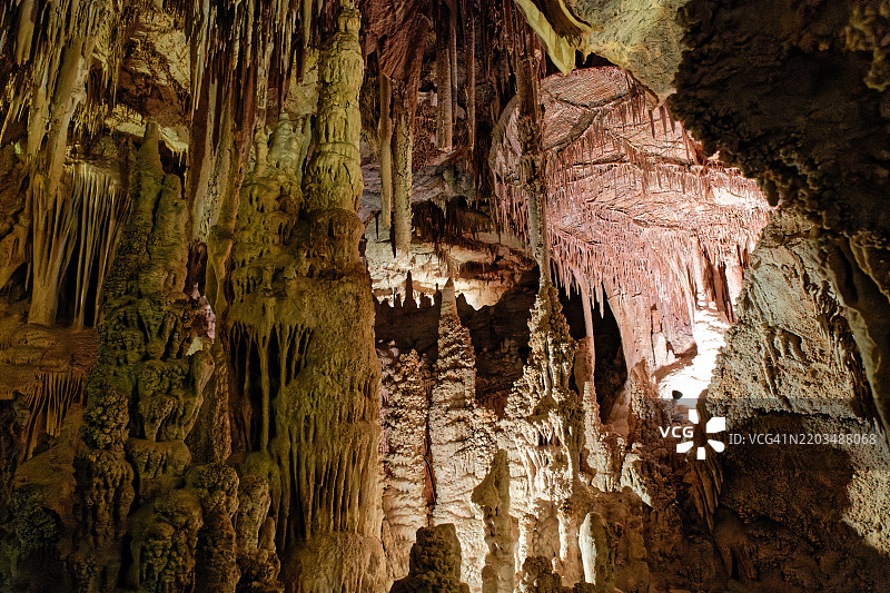 在美国大盆地国家公园发现惊人的美丽，莱曼洞穴图片素材