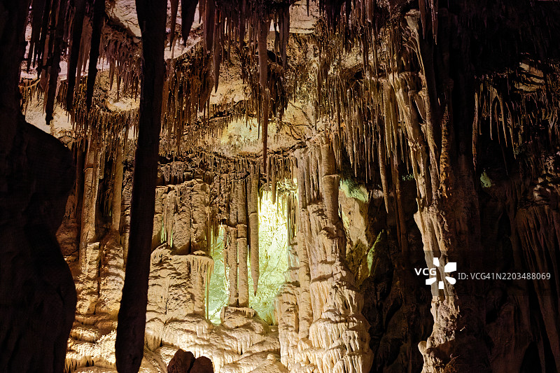 在大盆地国家公园的莱曼洞穴中想象奇观，莱曼洞穴，美国，USA图片素材