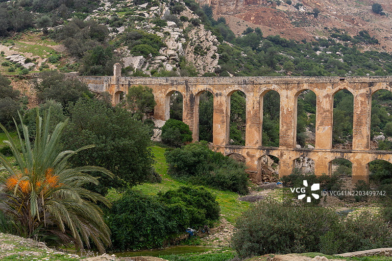 摩洛哥梅克内斯的哈鲁恩高架渠图片素材