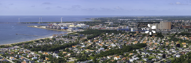 夏季的法尔肯贝里全景视图图片素材
