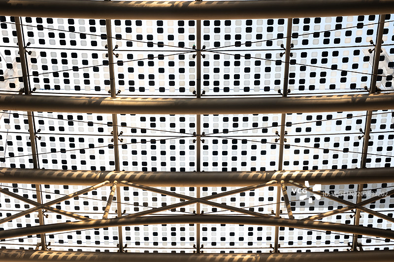 米兰盖·奥伦蒂广场的加固平面玻璃阳台图片素材