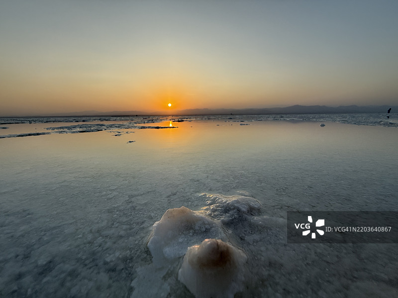 埃塞俄比亚阿法尔州贝拉希勒日落时分的海景图片素材