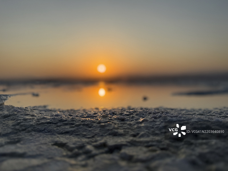 埃塞俄比亚阿法尔州贝拉希勒日落时分的海景图片素材