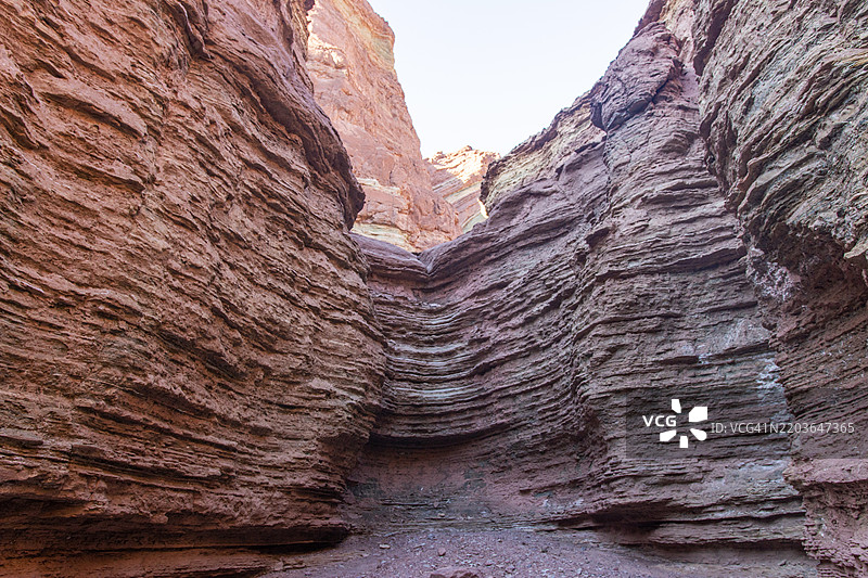 拉耶塞拉，阿根廷科布拉达德拉斯孔查斯的壮丽景观图片素材