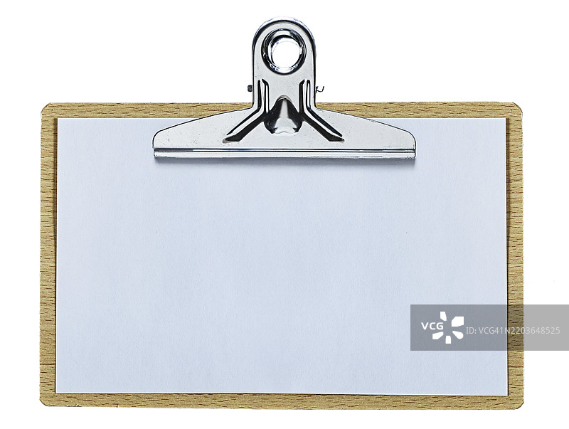 经典的剪贴板，孤立在白色背景上图片素材