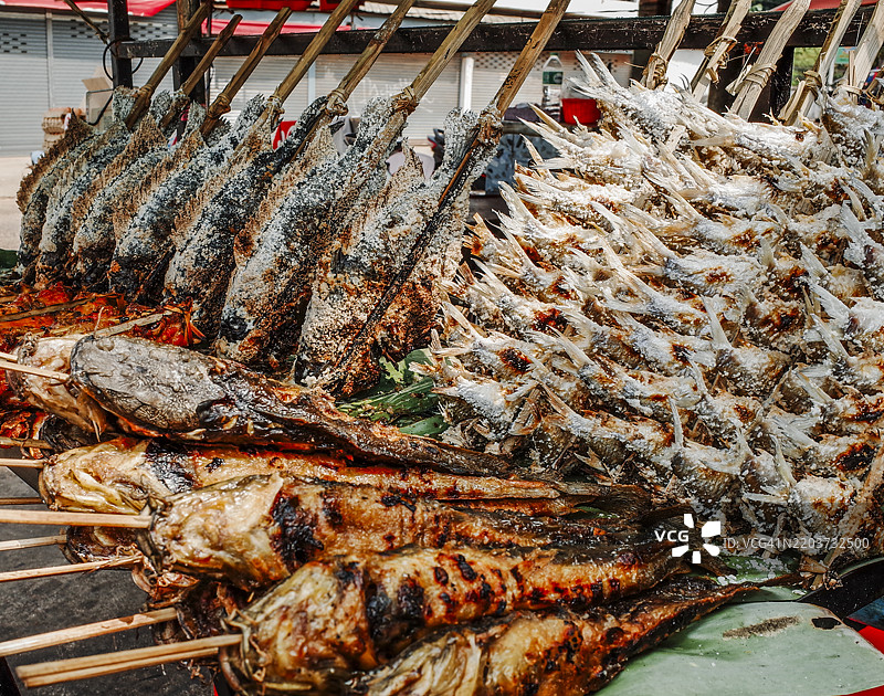老挝万象的街头美食图片素材