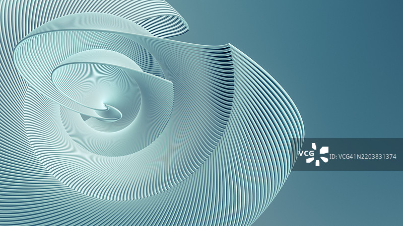 未来主义的海螺设计，由线条构成的抽象几何图案图片素材