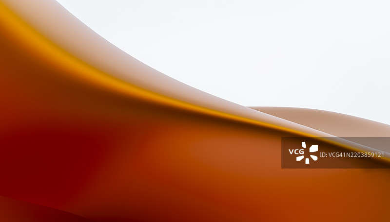 棕色波浪的抽象3D渲染图图片素材