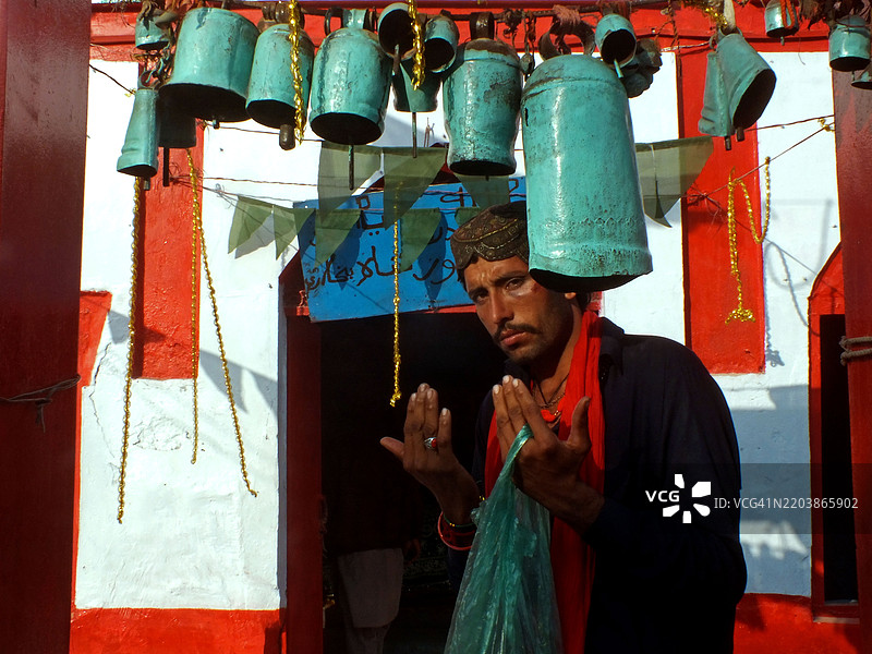 苏菲圣人拉尔·沙赫巴兹·卡兰达尔的年度URS / MELA图片素材