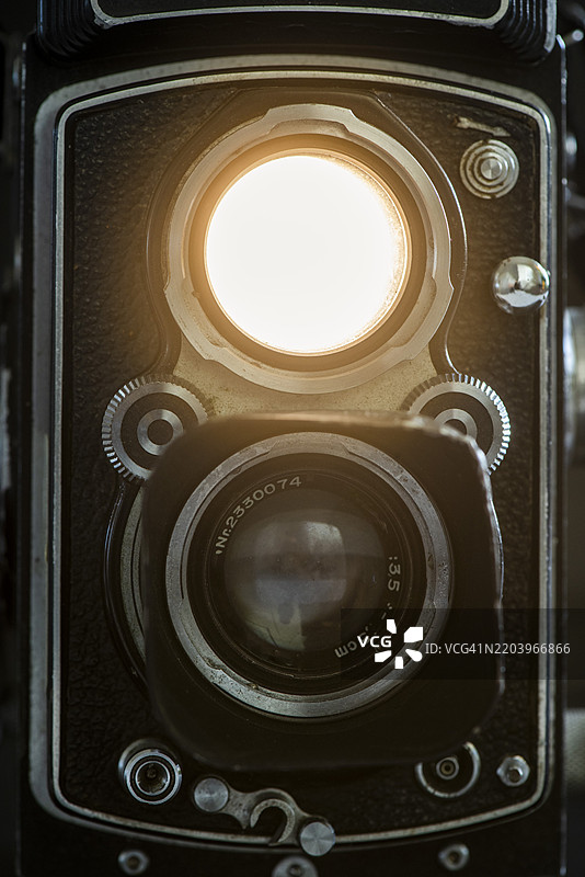 老式德国6x6厘米胶卷相机图片素材