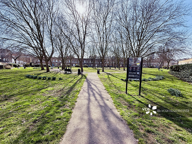 耶稣绿园广场，肖尔迪奇，伦敦图片素材