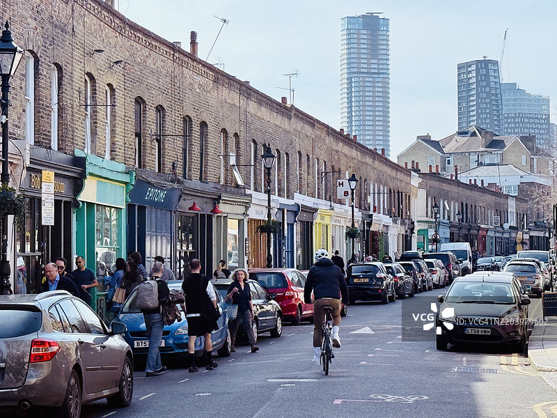 伦敦，英格兰，哥伦比亚路图片素材