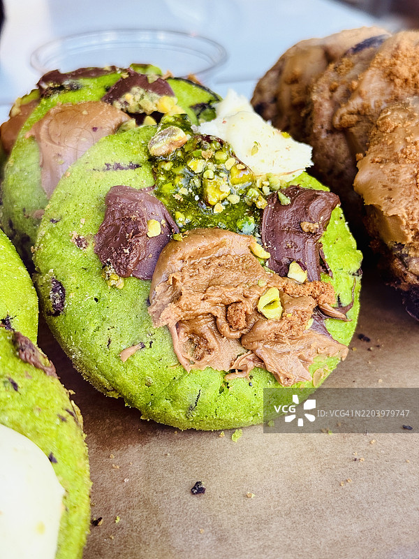 开心果巧克力饼干图片素材