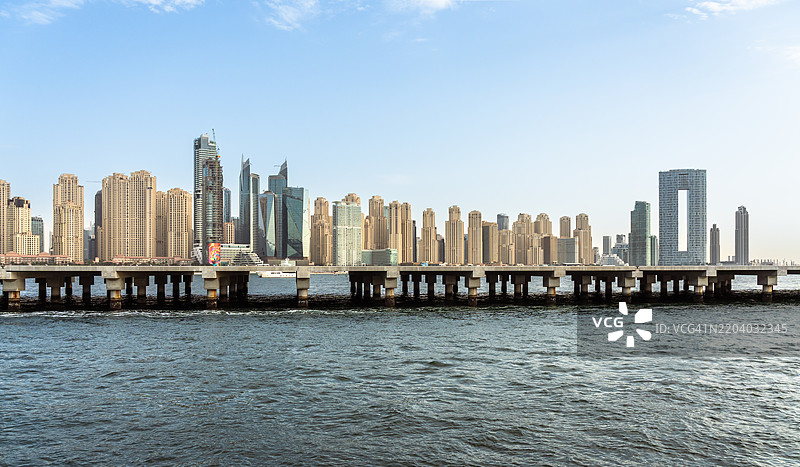 迪拜的玛丽娜海滩度假村图片素材