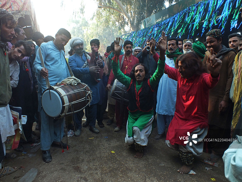 苏菲圣人拉尔·沙赫巴兹·卡兰达尔的年度URS / MELA图片素材