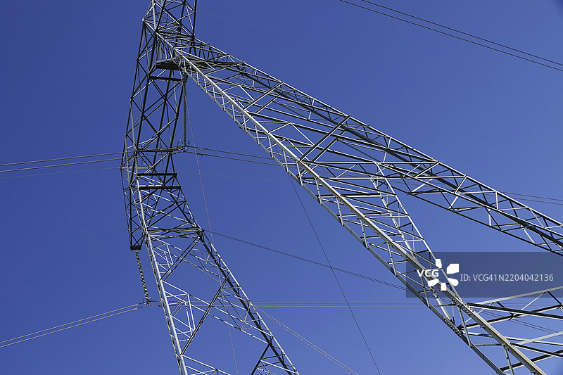 概念性的电力塔图片素材