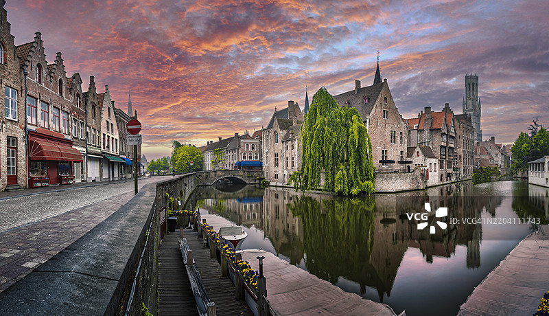 比利时西弗拉芒大区布鲁日的罗森霍德凯图片素材