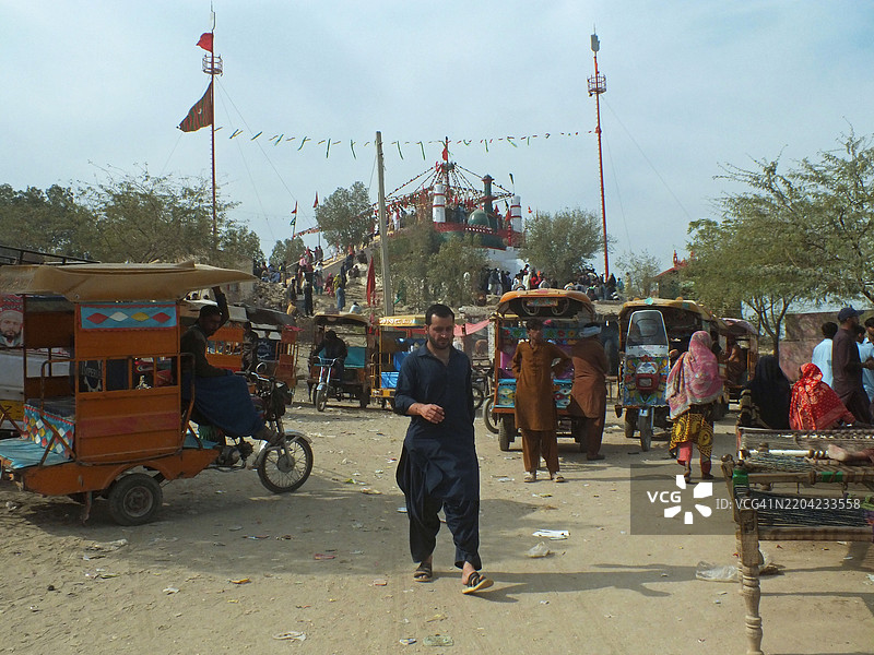 苏菲圣人拉尔·沙赫巴兹·卡兰达尔的年度URS / MELA图片素材