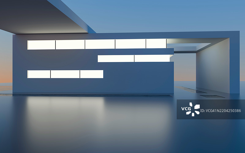 3D渲染建筑背景图片素材