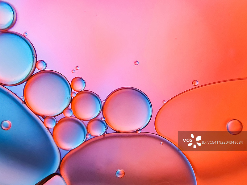 水中气泡的特写图片素材