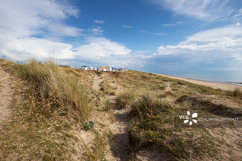 戈维尔海滩的小屋图片素材