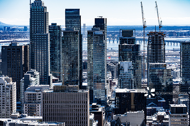 城市建筑的鸟瞰图图片素材