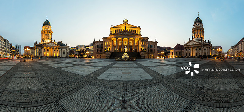 德国首都柏林的甘丹门广场图片素材