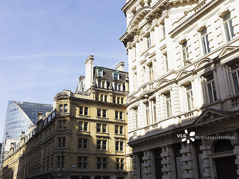 伦敦市的传统办公大楼图片素材