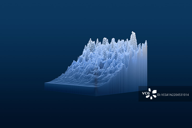 指数增长条形图图片素材