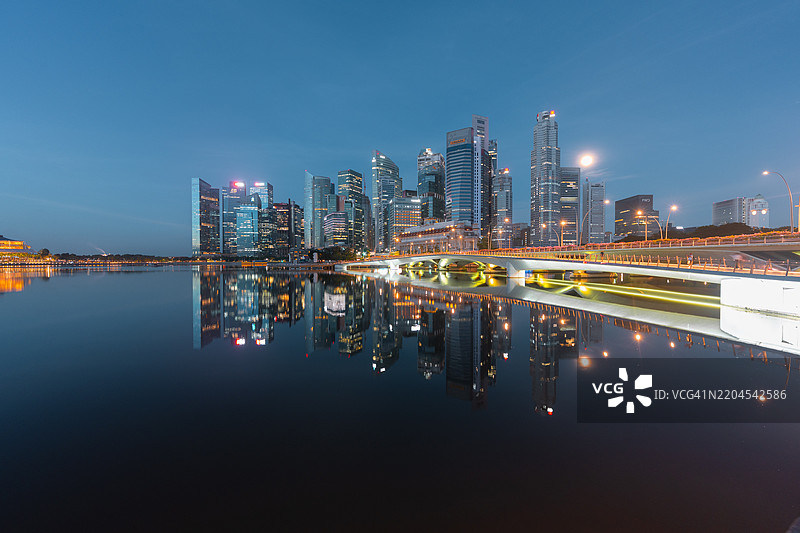 新加坡的天际线图片素材