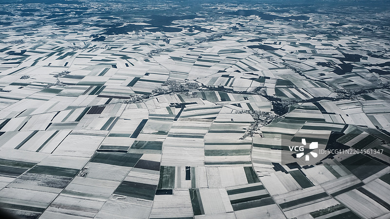 法国巴黎的虾养殖场鸟瞰图图片素材