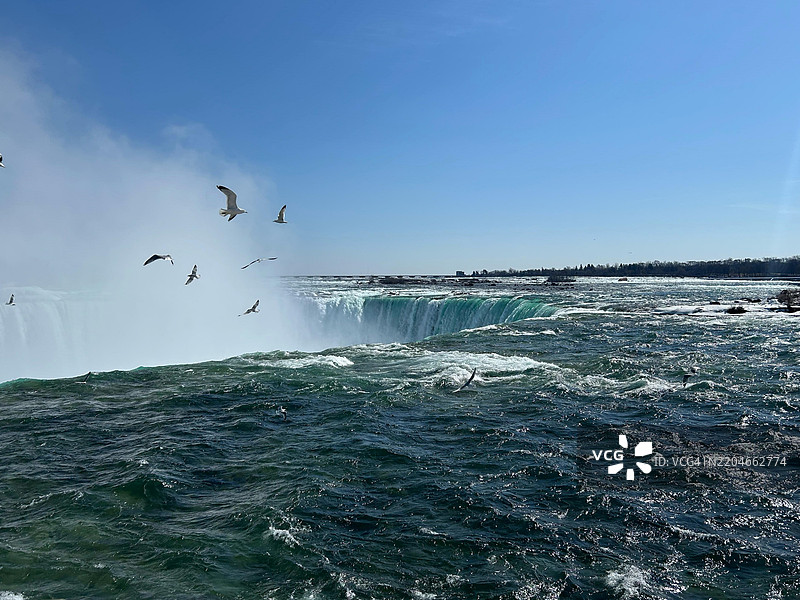 冬季的尼亚加拉大瀑布/雪/加拿大图片素材