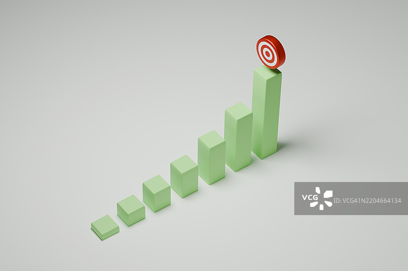 目标靶心与目标阶梯图片素材