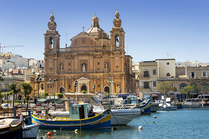 马耳他瓦莱塔的米西达溪圣约瑟夫教堂图片素材