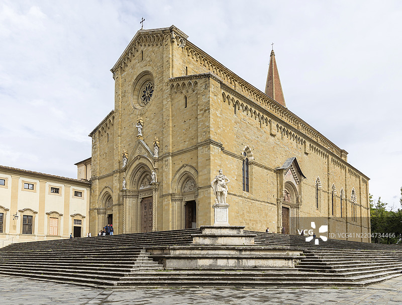 意大利托斯卡纳的阿雷佐大教堂，欧洲图片素材