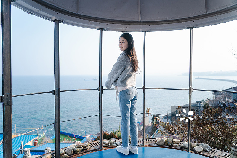 独自旅行，东海市，度假，农沟潭，晴朗的天空图片素材