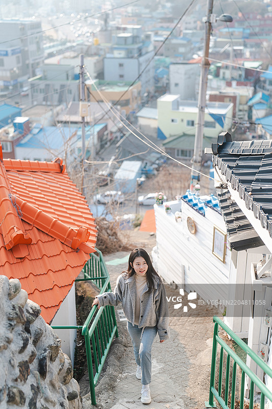 独自旅行，东海市，度假，农沟潭，晴朗的天空图片素材