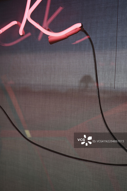 霓虹灯线图片素材